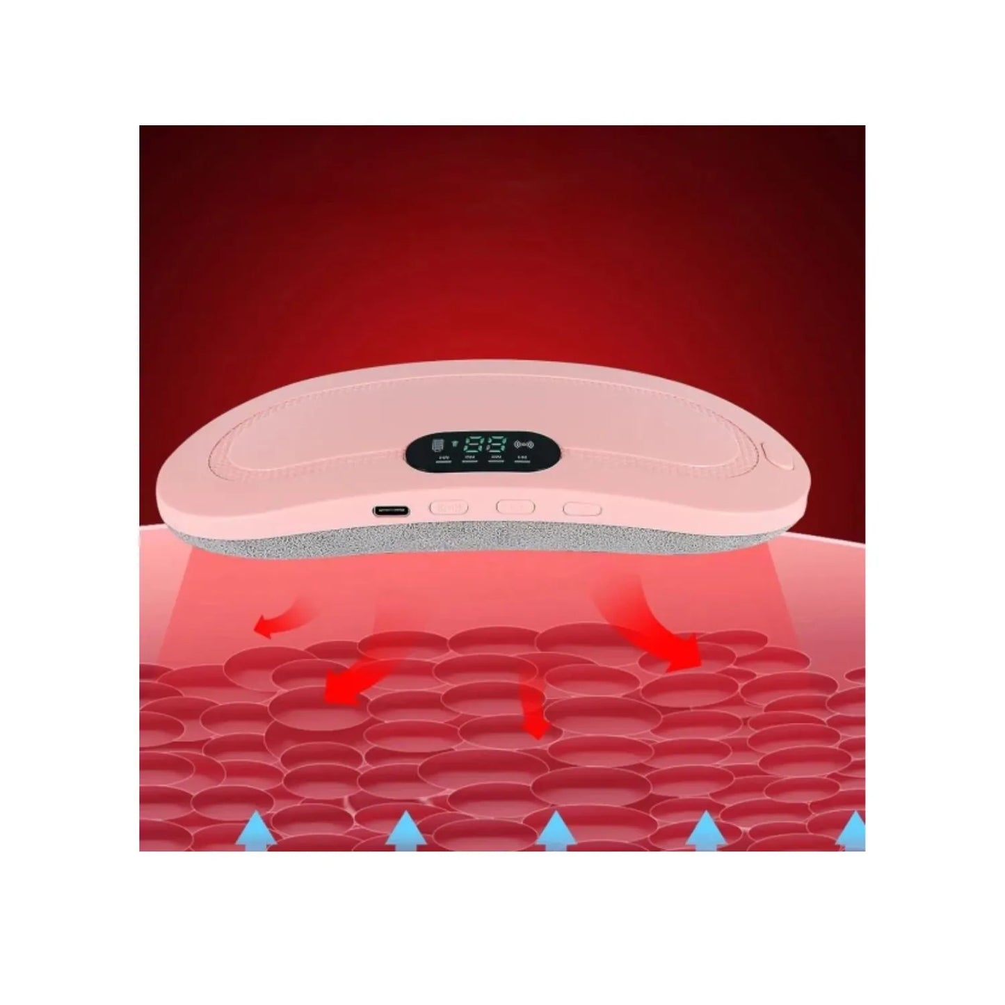 CINTURÓN TÉRMICO MASAJEADOR PARA COLICOS MENSTRUALES